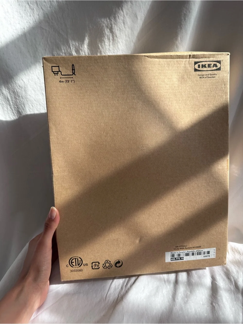 New with open box 2005 IKEA Glansa Design by Sigga Heimis Hanging Lamp